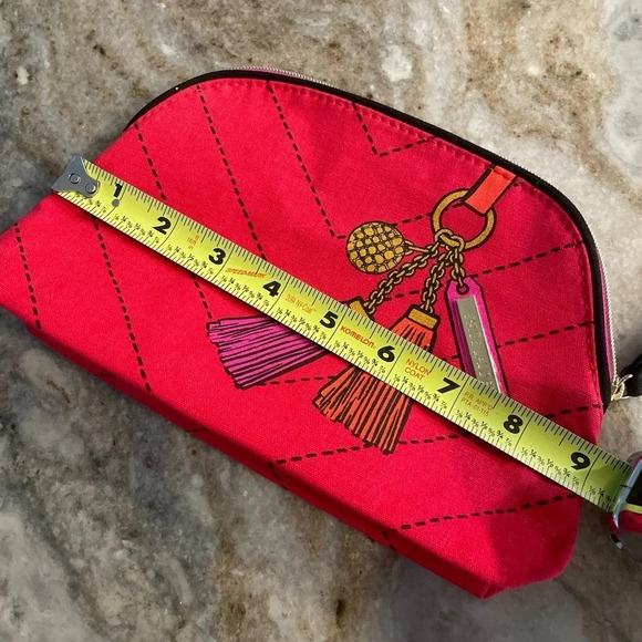 New Estée Lauder Red Makeup Case Bag Pouch - Picture 4 of 7
